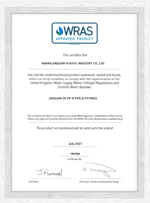 wras certificate showcase