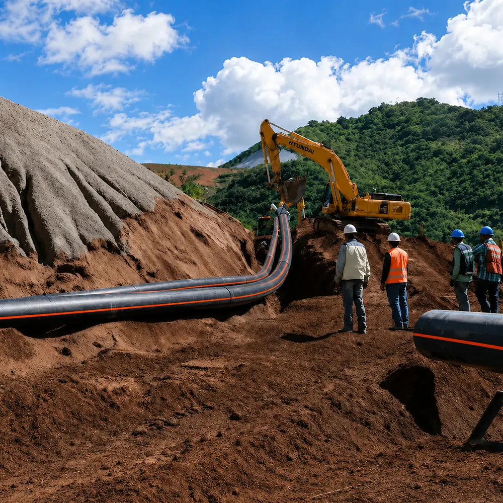 hdpe pipe mining